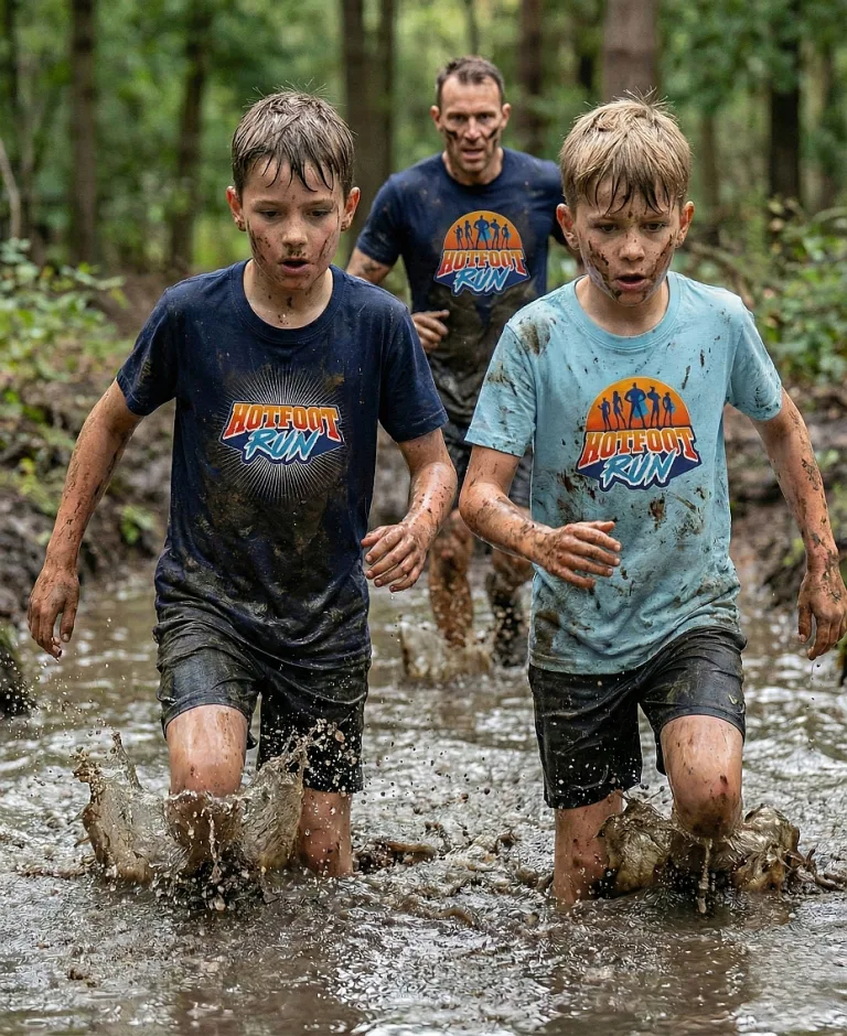 Jugendliche bei der Hotfoot Run Family Edition